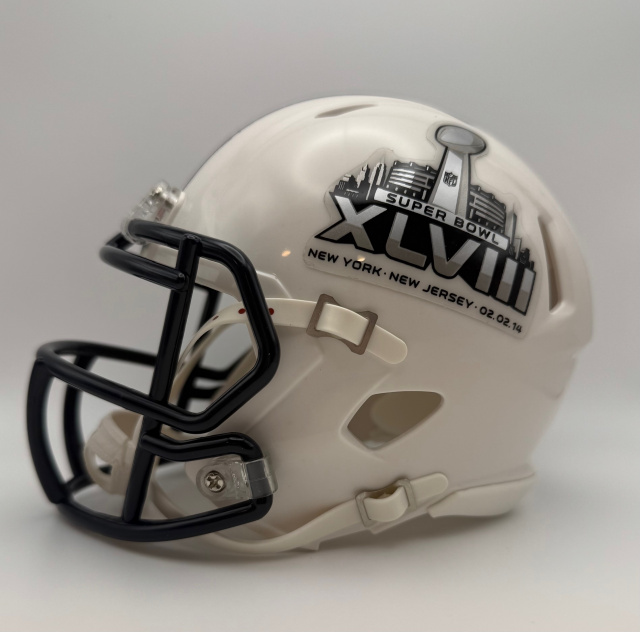 Super Bowl 48 XLVlll Riddell Speed Mini Helmet